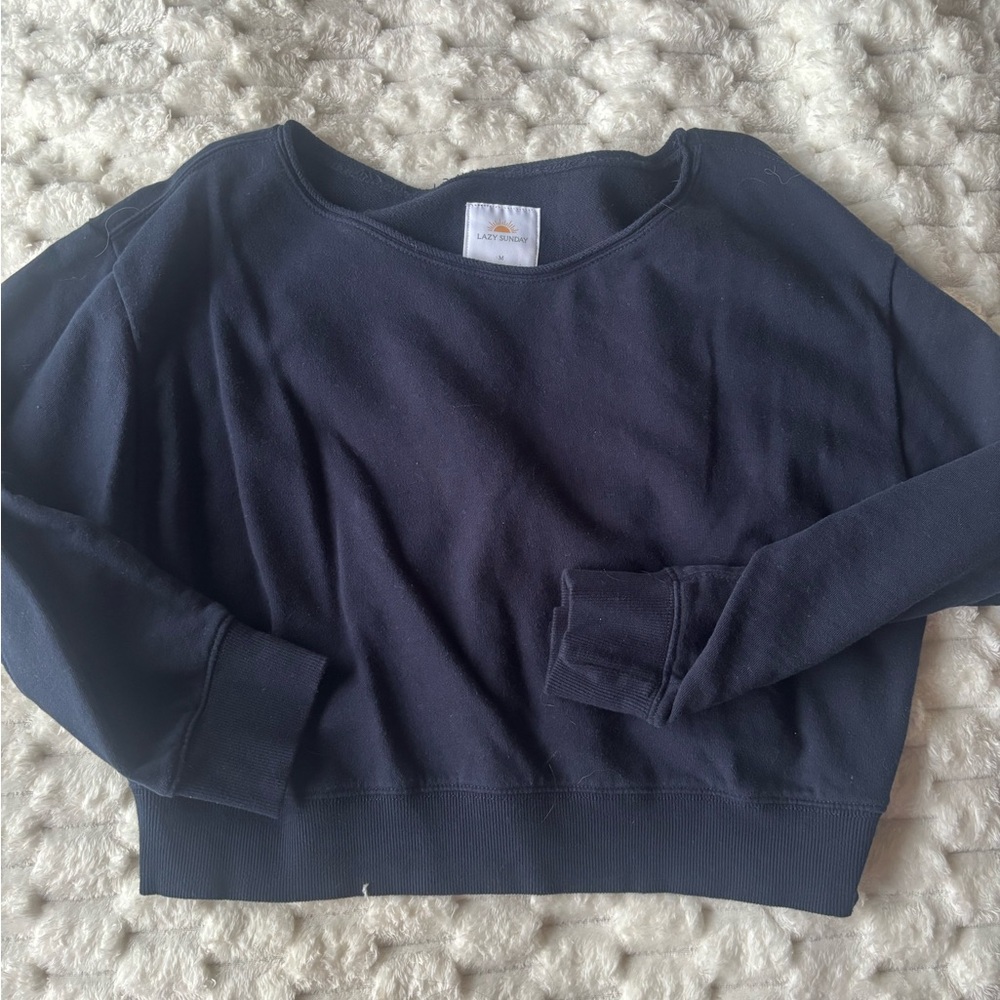 Navy Pullover Sweatshirt